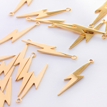 Zawieszka piorun długi AG925 pozłacany 32,5mm