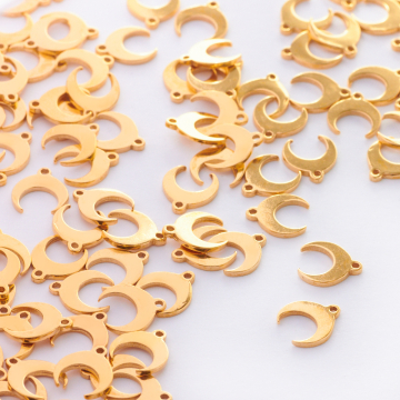 Zawieszka róg obfitości gładki AG925 pozłacany 8,5mm