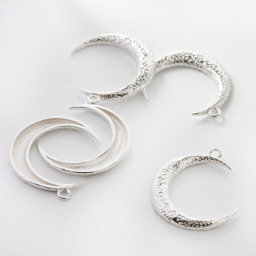 Srebrna zawieszka księżyc AG925 21mm