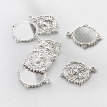 Srebrna zawieszka oko w stylu Boho AG925 15,7mm