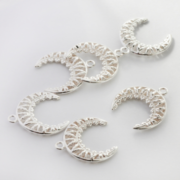 Srebrna zawieszka róg obfitości ażurowy AG925 16,5mm