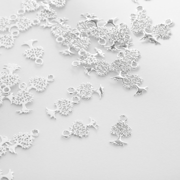 Srebrna zawieszka drzewo rodzinne AG925 12mm