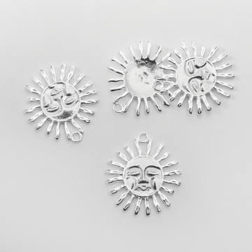 Srebrna zawieszka do naszyjników słońce azteckie AG925 28mm