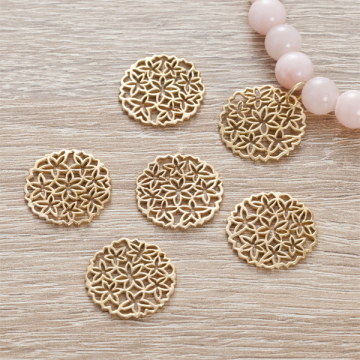 Srebrna zawieszka kwiatki 19,5mm AG925 pozłacana