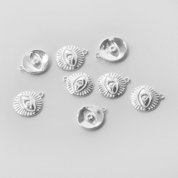 Srebrna zawieszka oko proroka w kółku AG925 11mm