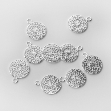 Srebrna mini zawieszka ażurowa AG925 13,5mm