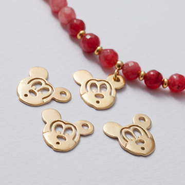 Zawieszka myszka miki AG925 złoty 16mm