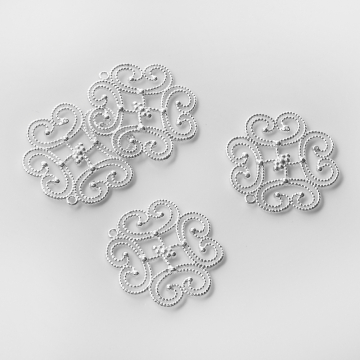 Srebrna zawieszka do naszyjników zawijasy AG925 28,5mm