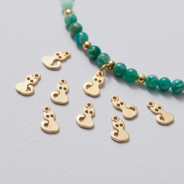 Zawieszka kotek Błyskotek pozłacany 10 mm