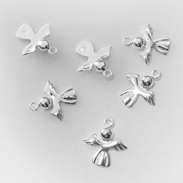 Srebrna zawieszka aniołek AG925 16mm