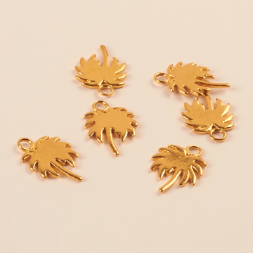 Srebrna zawieszka palma AG925 pozłacana 14,5x10mm