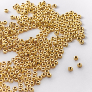 Przekładka oponka gładka GOLDFILLED AU585 złoty 3mm