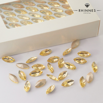 Kryształy rhinnes horse eye citrine 15x7mm