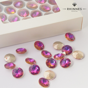 Kryształy Rhinnes flat diamond volcano 14mm