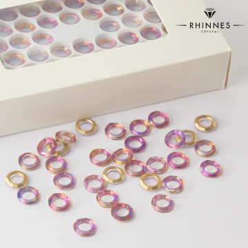 Kruształy Rhinnes ring cut volcano 10mm