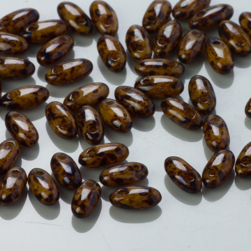 Koraliki RIZO 2,5x6mm Coral Dark Picasso (T14010)