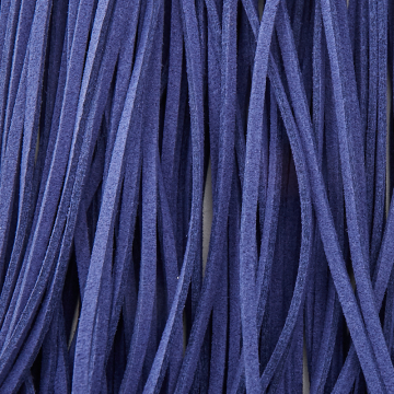 Rzemień zamszowy płaski granatowy 2,5x1mm