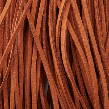 Rzemień zamszowy płaski brązowy 2,5x1mm