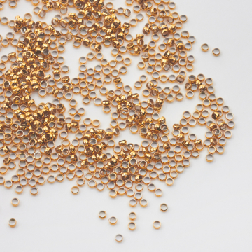 Przedładka mini oponka ze stali chirurgicznej w kolorze złotym 2,5mm