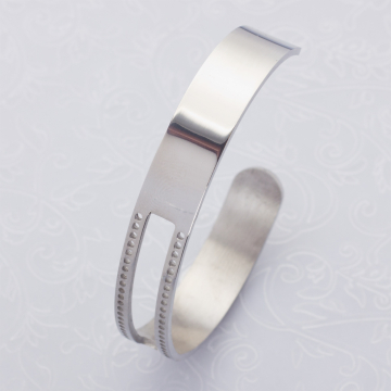 Baza bransoleteki ze stali chirurgicznej w kolorze srebrnym 16-20cm