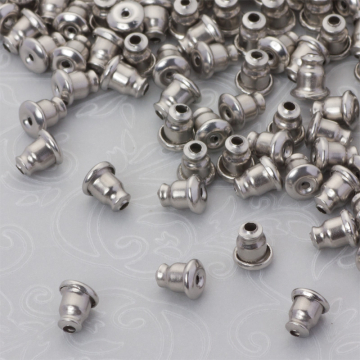 Baranki silikonowe ze stali chirurgicznej w kolorze srebrnym 5mm