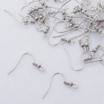 Bigle ze sprężynką i kulką ze stali chirurgicznej w kolorze srebrnym 19mm