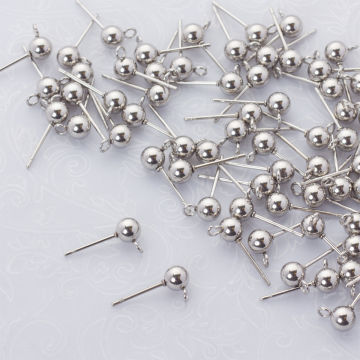 Sztyfty z kulką ze stali chirurgicznej w kolorze srebrnym 5mm