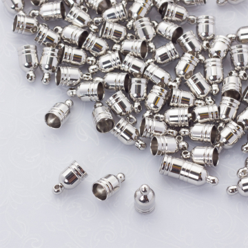 Końcówki ozdobne ze stali chirurgicznej w kolorze srebrnym 5mm