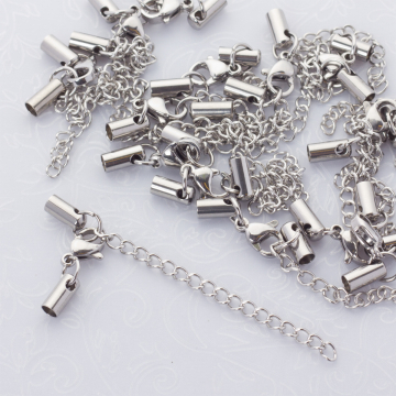 Zapięcia w zestawie ze stali chirurgicznej w kolorze srebrnym 3mm