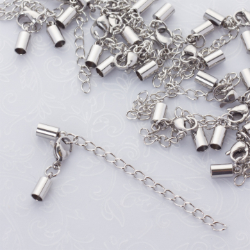 Zapięcia w zestawie ze stali chirurgicznej w kolorze srebrnym 3mm