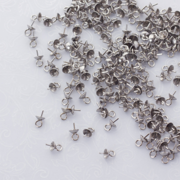 Krawatka do wklejania ze stali chirurgicznej w kolorze srebrnym 8mm