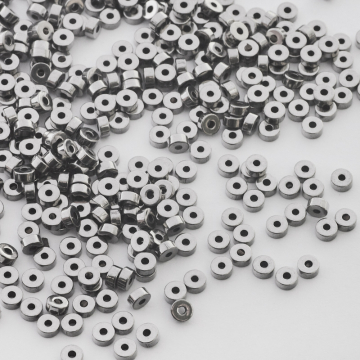 Koralik ze stali chirurgicznej oponka w kolorze srebrnym 4mm