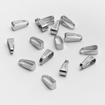 Krawatka w kropeczki ze stali chirurgicznej w kolorze srebrnym 11mm