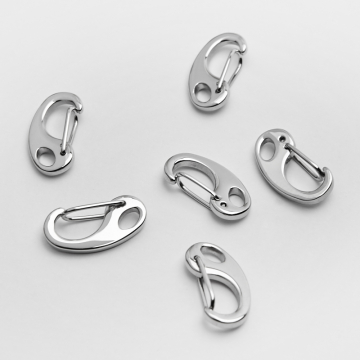 Zapięcie ozdobne ze stali chirurgicznej w kolorze srebrnym 16mm