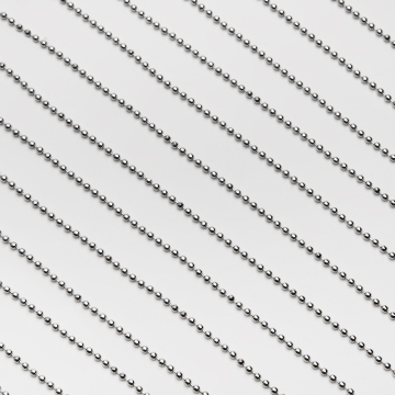 Łańcuszek bulion kulki ze stali chirurgicznej w kolorze srebrnym 2,4mm