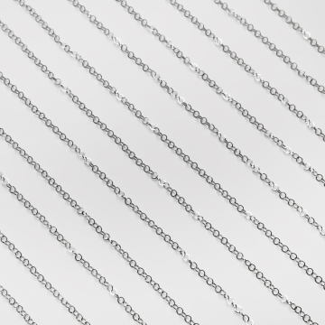 Łańcuszek kółko błyszczące ze stali chirurgicznej w kolorze srebrnym 3mm