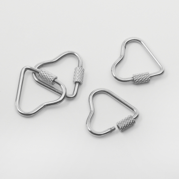 Zapięcie ze stali chirurgicznej serce 23x24mm