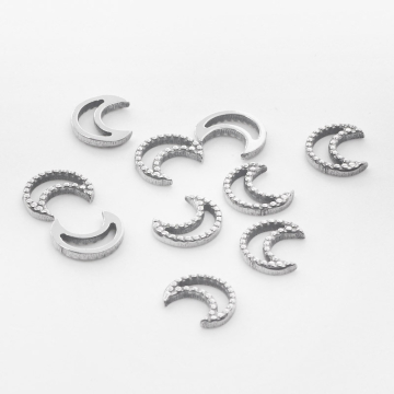 Zawieszka ze stali chirurgicznej księżyc 8mm