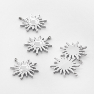 Zawieszka ze stali chirurgicznej słoneczko 18mm