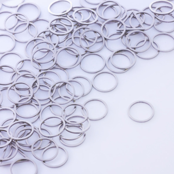 Baza geometryczna ze stali chirurgicznej koło w kolorze srebrnym 12mm