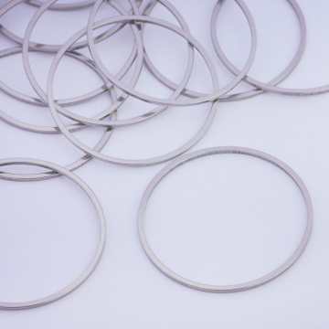 Baza geometryczna ze stali chirurgicznej koło w kolorze srebrnym 40mm