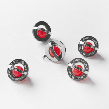 Zawieszka ze stali chirurgicznej w kolorze srebrnym koralik w klatce 16mm