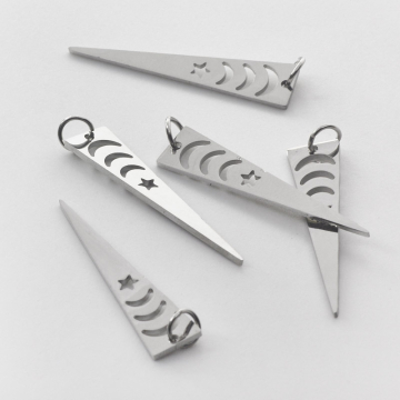 Zawieszka ze stali chirurgicznej GROT w kolorze srebrnym 32mm