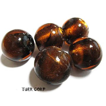 Szkło weneckie kulka koniak 14mm