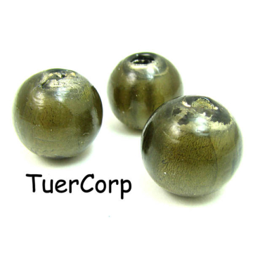 Szkło weneckie kulka czarny diament 16mm