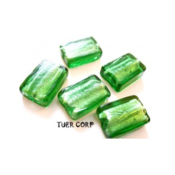 Szkło weneckie prostokąt oliwkowy 12x18mm