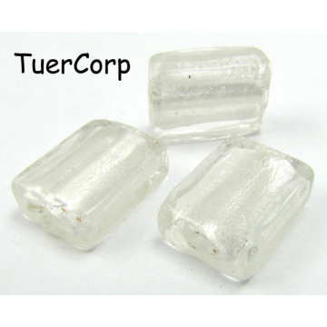 Szkło weneckie prostokąt kryształowy 12x18mm