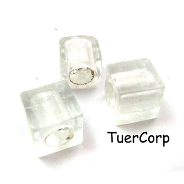 Szkło weneckie kostka kryształ 15mm