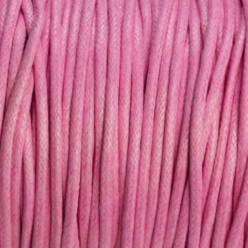 Sznurek bawełniany woskowany różowy 2mm