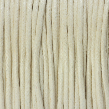 Sznurek bawełniany woskowany ecru 2mm